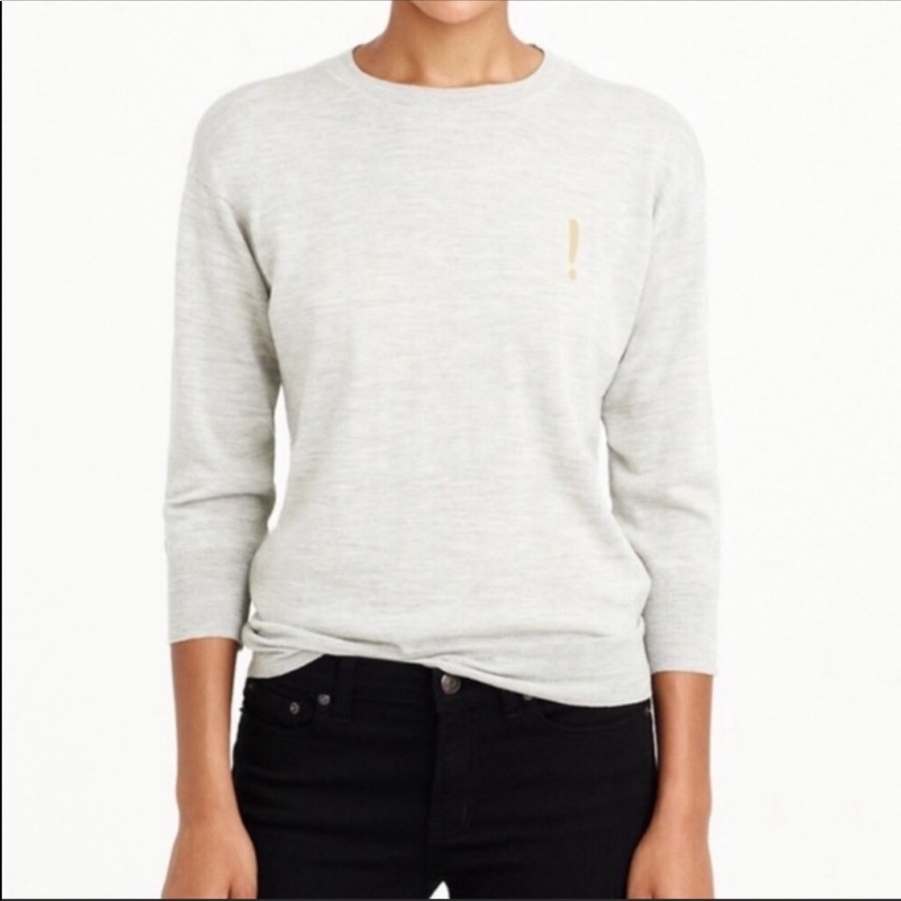 J. Crew Exclamation Point Sweater Merino Wool